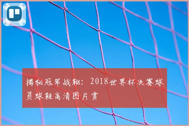 揭秘冠军战靴：2018世界杯决赛球员球鞋高清图片赏