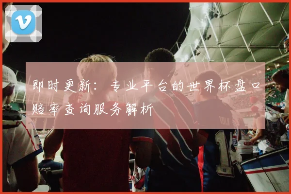 即时更新：专业平台的世界杯盘口赔率查询服务解析