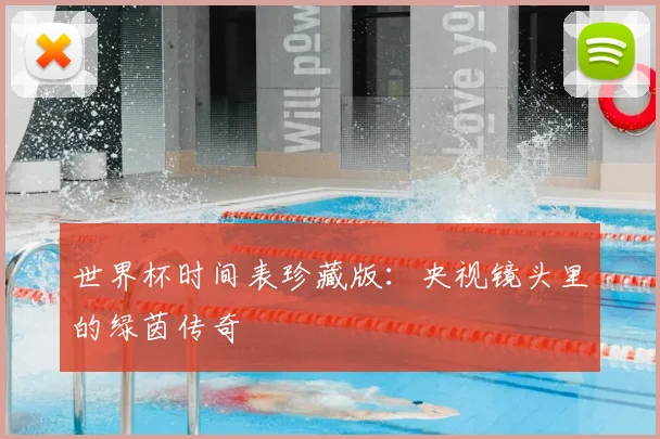 世界杯时间表珍藏版:央视镜头里的绿茵传奇